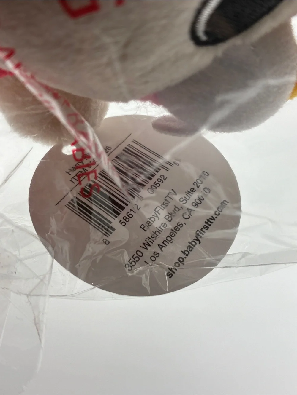 BabyFirstTV Harry the Bunny Plush Rattle